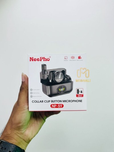 Neepho NP-59 Wireless Microphone Collar Clip Button