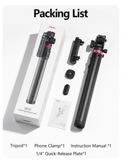 ULANZI MT-78 Extendable Phone Tripod